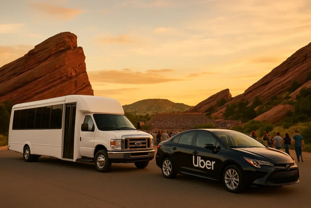 Shuttle Vs Uber for Red Rocks Amphitheatre Round Trip