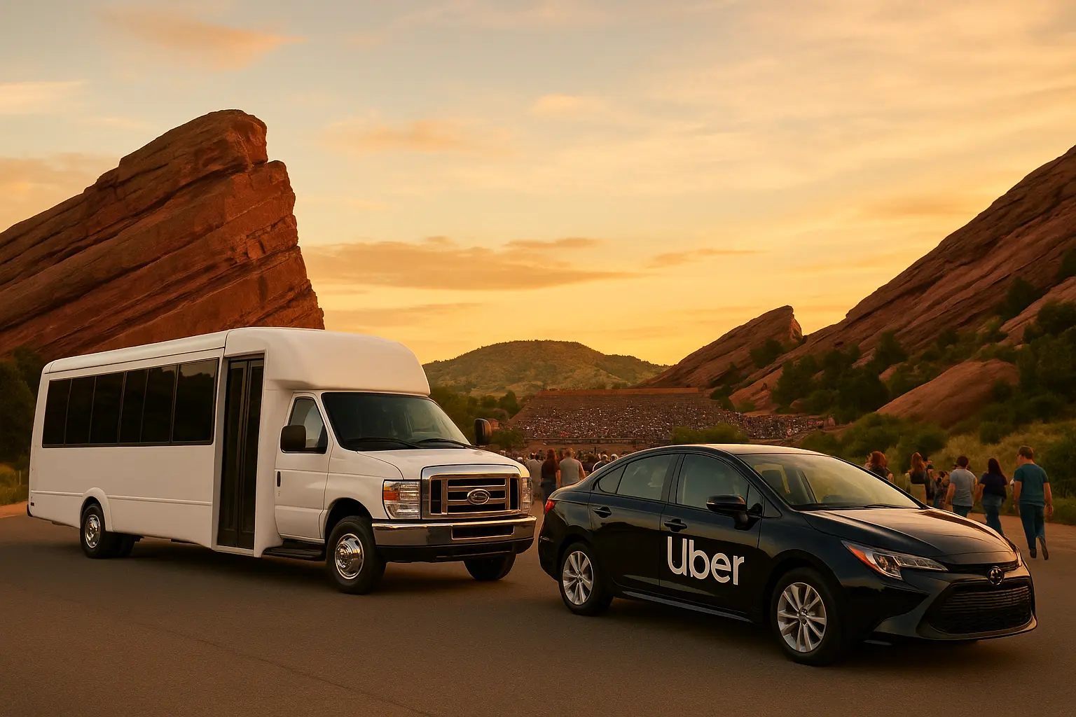 Shuttle Vs Uber which is best for round trip red rocks amphitheatre